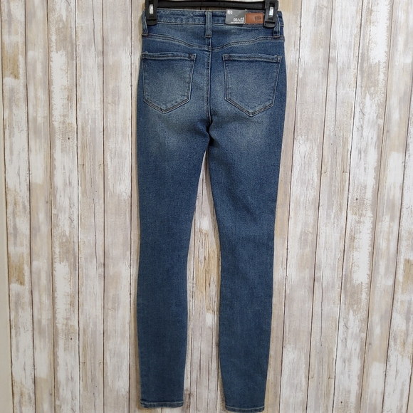 RSQ Curvy Womens High Rise Skinny Jeans Size 00/W23 Blue - Picture 3 of 9